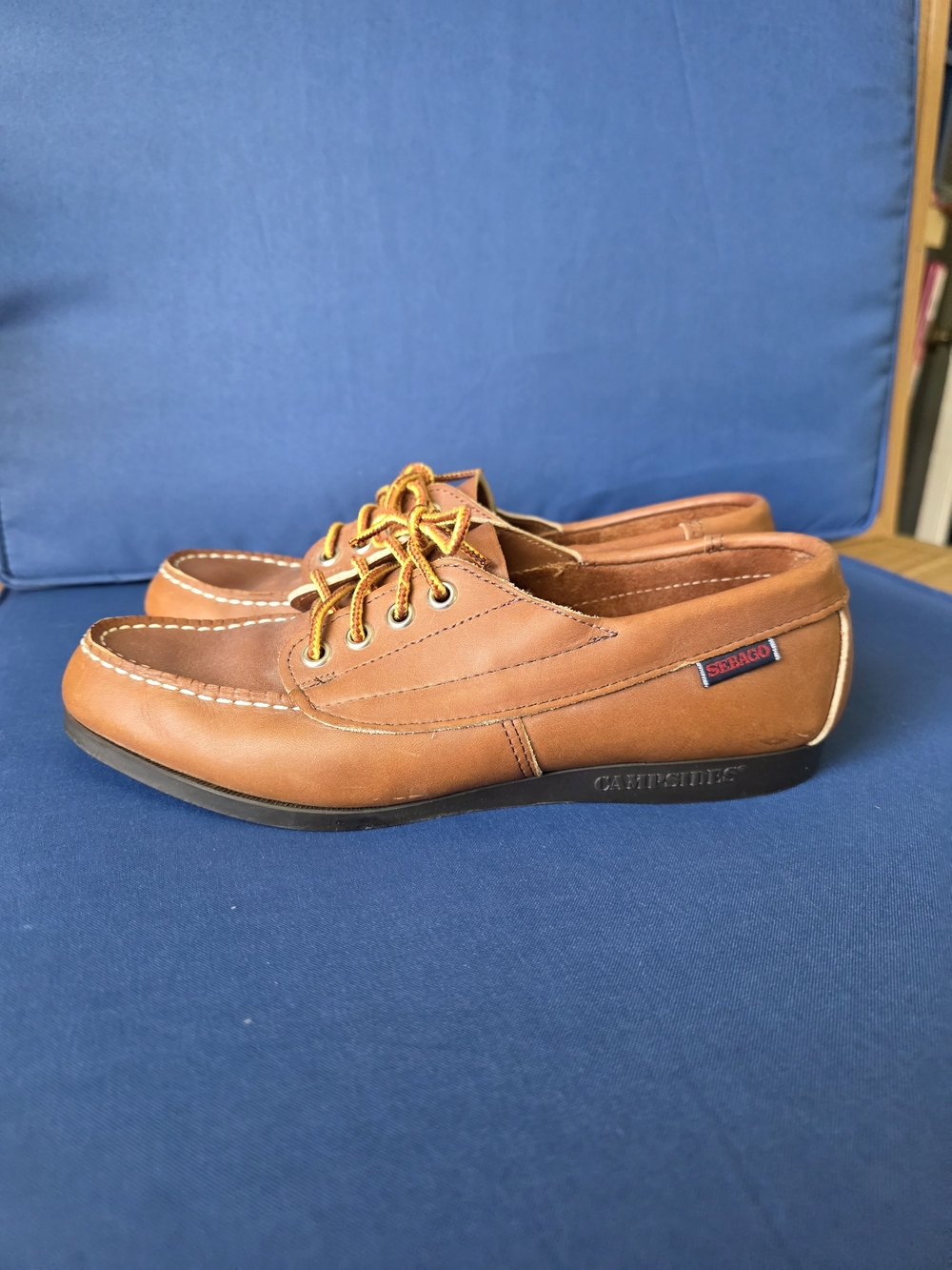 Sebago Campsides Women’s Brown Leather Boat Shoes Size 8 Deck Shoes Coastal